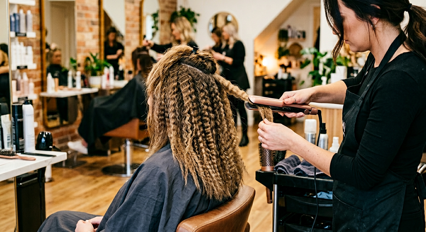 Hair Crimping Near Taksim | Textured Hair Styling Istanbul
