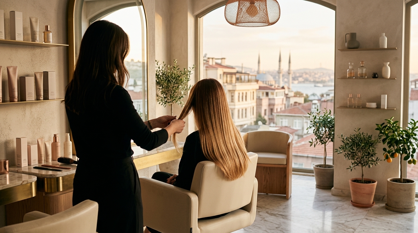 تمويج شعر احترافي بالقرب من بيوغلو: تجعيدات أنيقة بأسعار عادلة