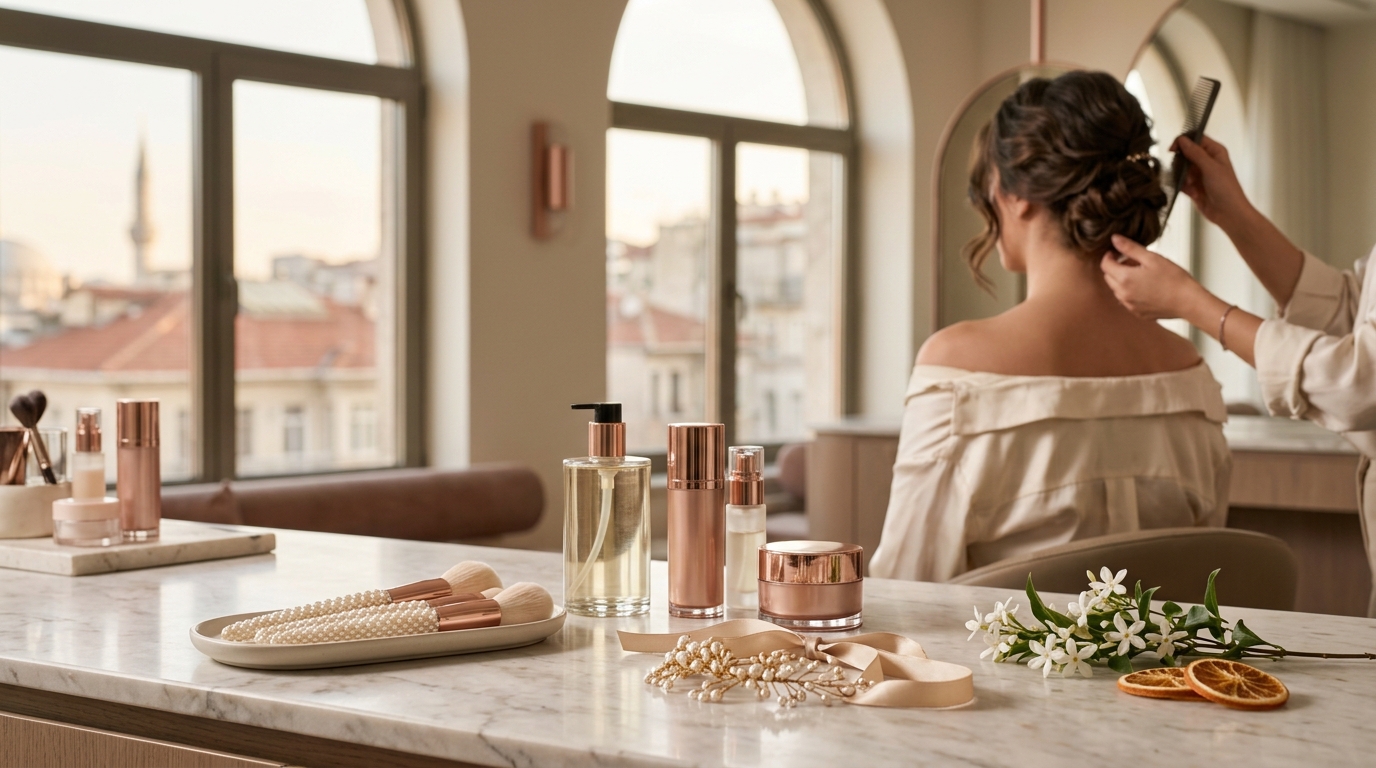 Taksim Yakınında Gelin Saçı ve Makyajı: Unutulmaz Düğün Güzelliği 